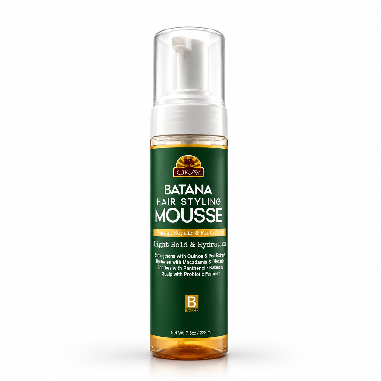Okay Batana Hair Styling Mousse 7.5oz